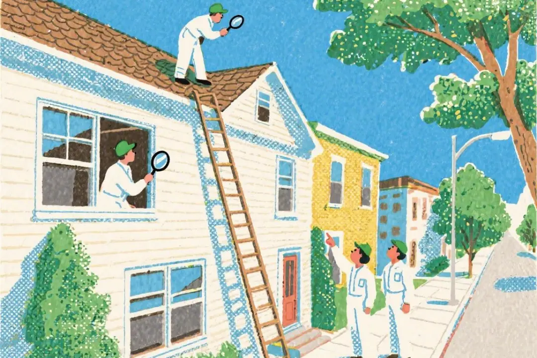 Home inspector reviewing a property in Philadelphia