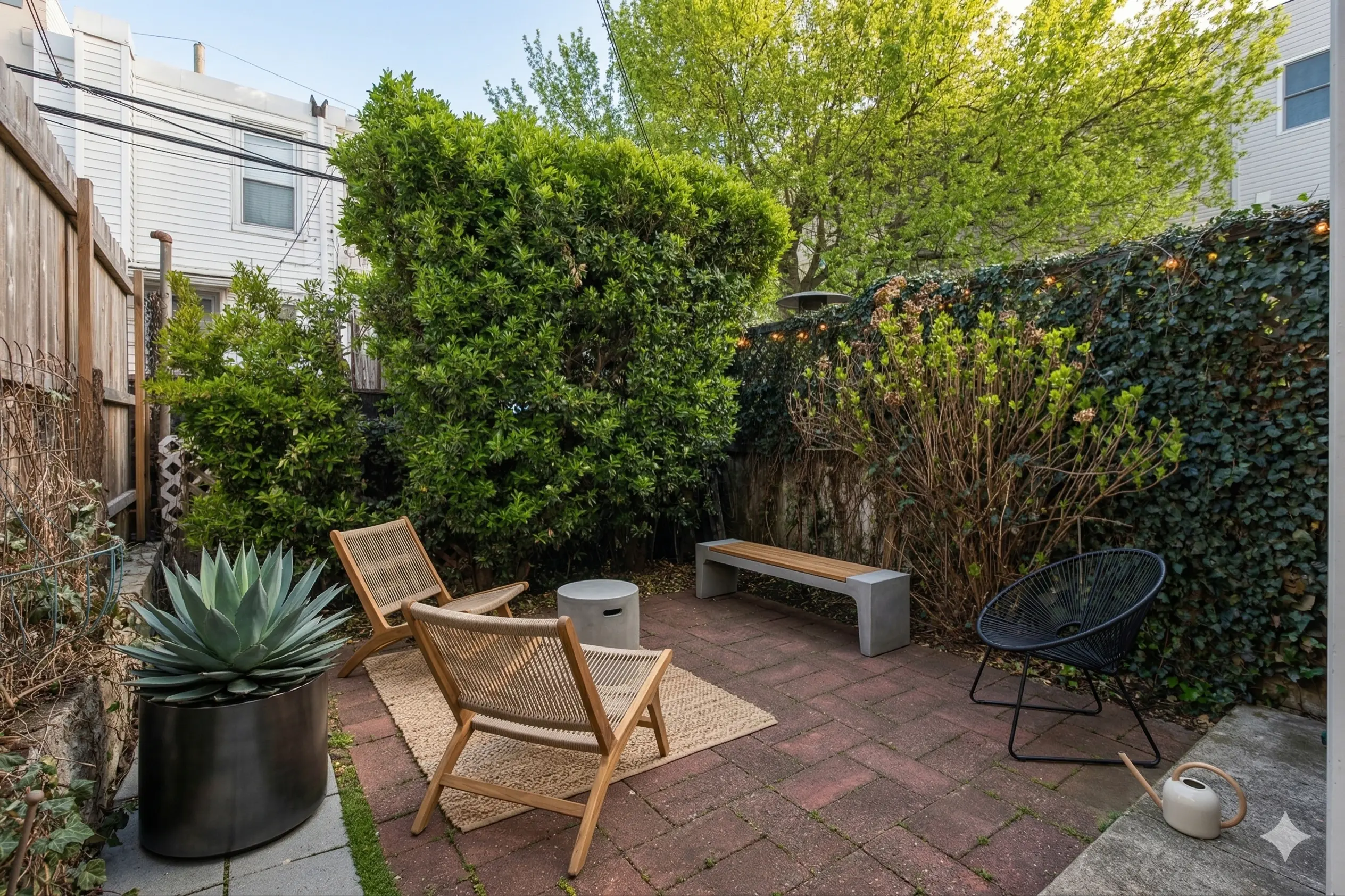 Rear patio — AI enhanced