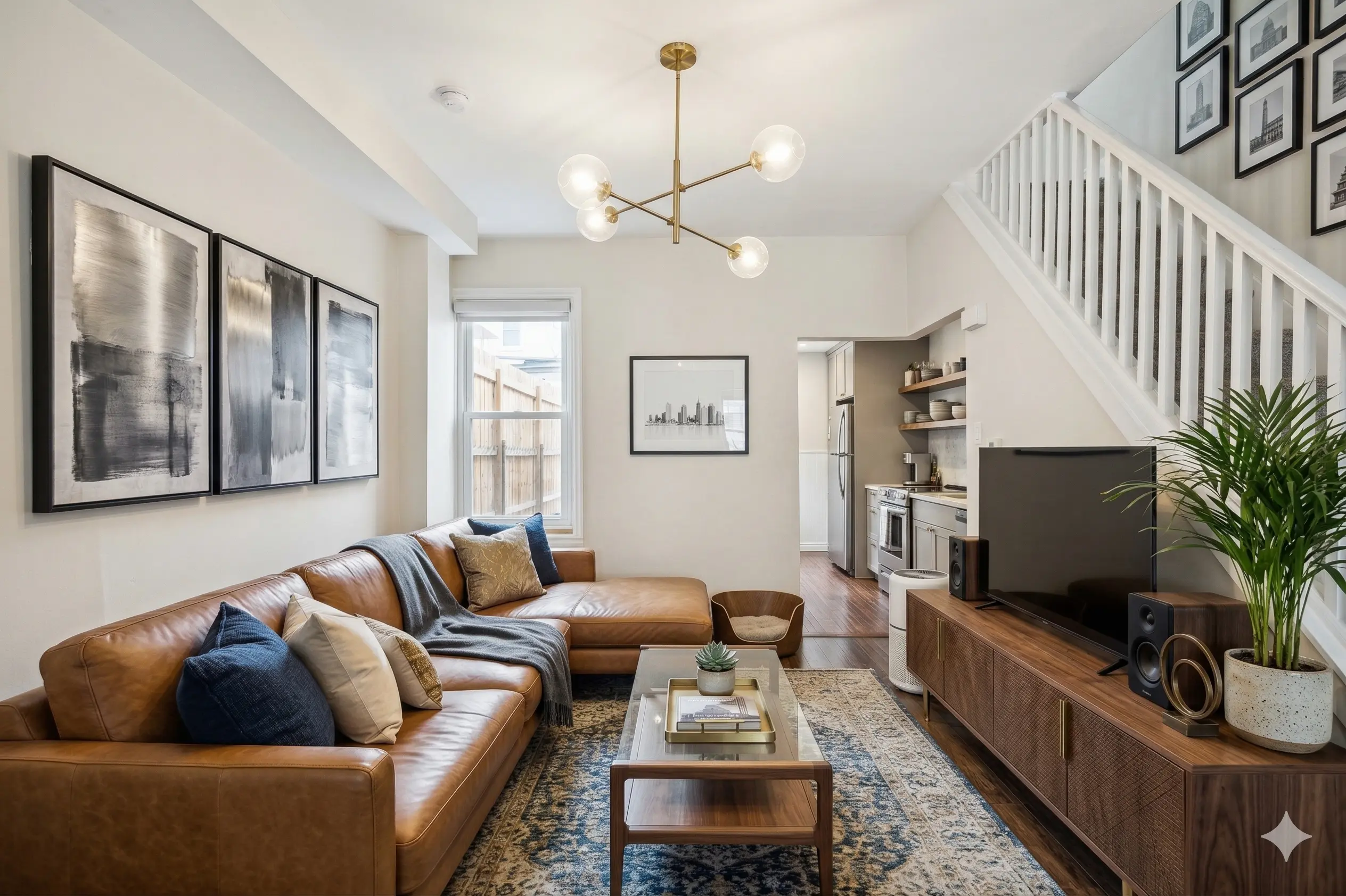 Living room — AI enhanced